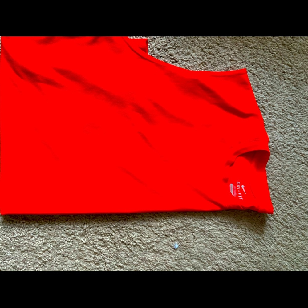 Orange/ Red Dry Fit Sleeveless - Nike